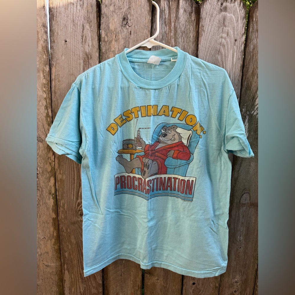 Vintage funny procrastination tee
